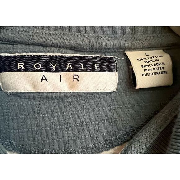 Nautical Vintage 90's Royale Air Short Sleeve Polo Shirt L - Picture 3 of 3